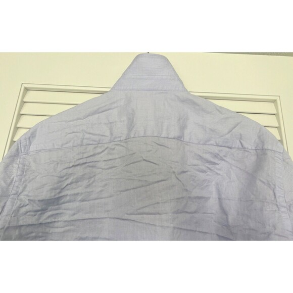 Ted Baker Endurance Shirt Mens 17 34/35 Blue Geometric Long Sleeve Button - Picture 7 of 9